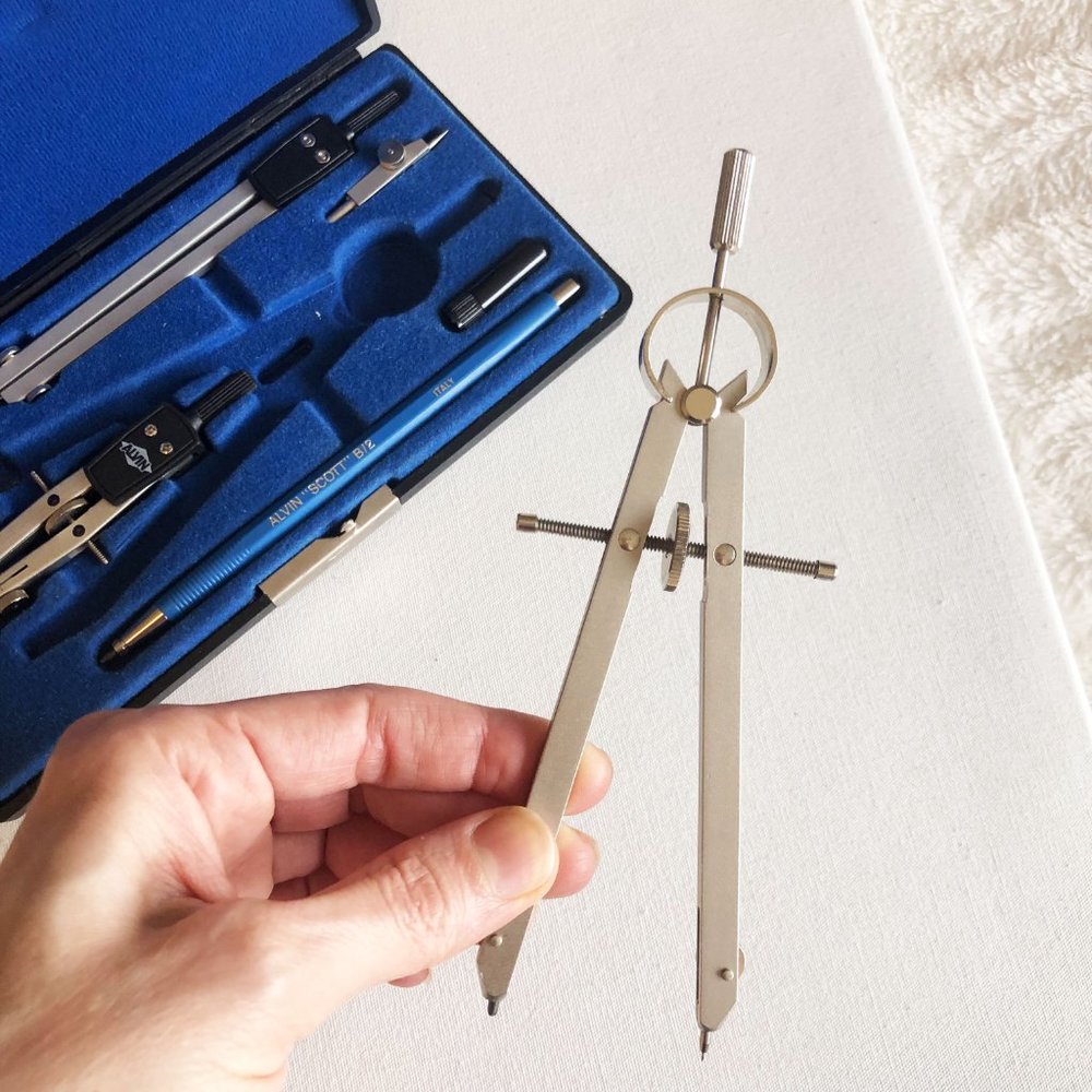Alvin Compass Precision Drawing Instrument Complete set Drafting Tools 895 E - Picture 3 of 7